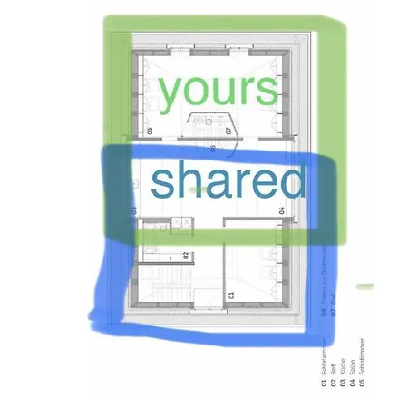 Landscape Architect's Roof Loft Enge Accommodatie bij particulieren *